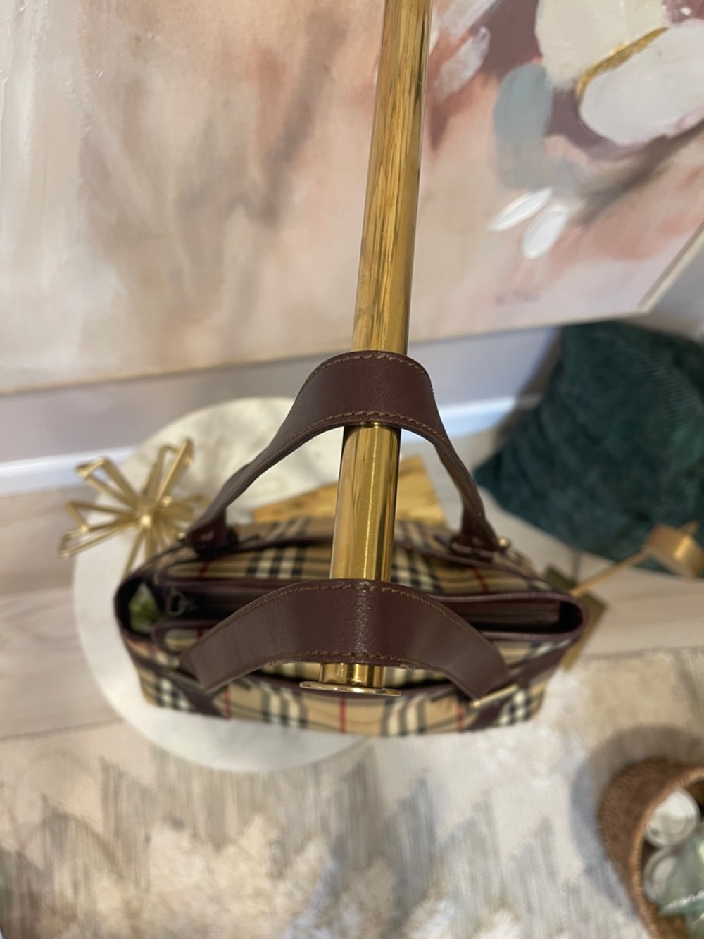 Authentic Burberry Haymarket Check Small Pet Carrier - Picture 5 of 11